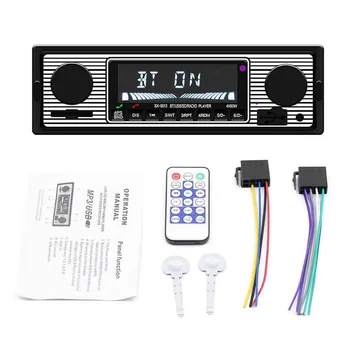 1 DIN Ретро Автомобильная стереосистема Автомобильный Bluetooth с USB-картой USB/SD/AUX FM MP3-плеер ПК