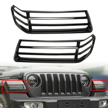 1 Пара ABS Переднее Внешнее Колесо Автомобиля Накладка для бровей Защитная Крышка Подходит Для Jeep Wrangler JL JT 2018-2022 абажур Для бровей