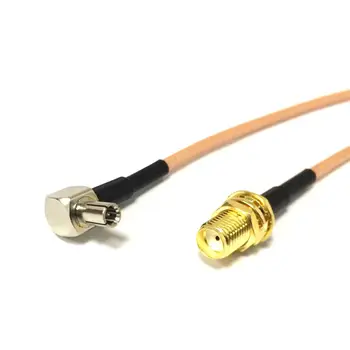1 шт. Антенный разъем TS9 от штекера к штекеру SMA Прямоугольный кабель с коаксиальным кабелем-удлинителем