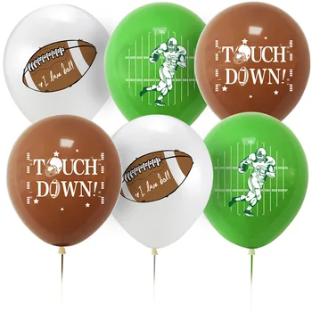 10ШТ Воздушных шаров на тему регби, украшения для вечеринок на тему регби, украшения для вечеринок на день рождения, подарки для детских вечеринок на день рождения