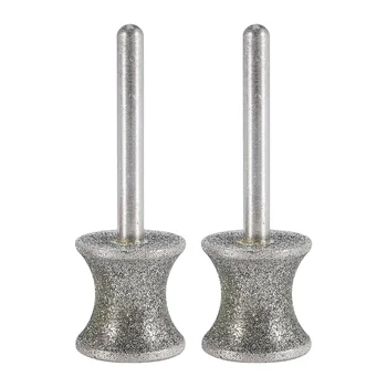 2 упаковки алмазных долот для шлифования ногтей для роторного инструмента Подходит для Dremel и многих других