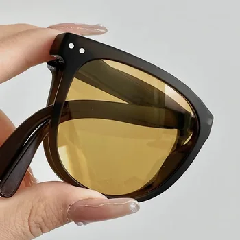 2022 Складные солнцезащитные очки Женские Поляризованные солнцезащитные очки Мужские Очки ночного видения для вождения Портативные солнцезащитные очки с футляром для очков