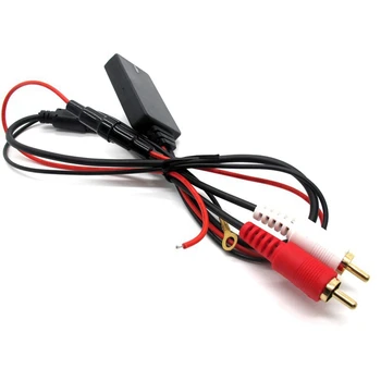 5X Универсальный модуль приемника Bluetooth AUX 2 адаптера кабеля RCA Радио Стерео Беспроводной аудиовход Воспроизведение музыки для грузовика
