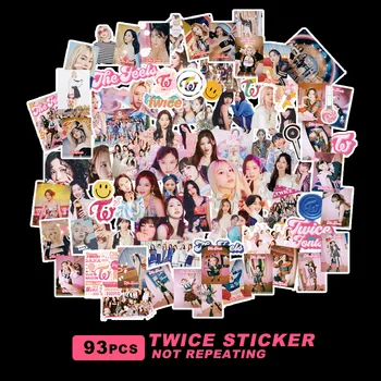 93 шт. /пакет Фотоальбом Kpop TWICE Stickers THE FEELS Высококачественная наклейка с изображением персонажей K-POP TWICE в формате HD для печати изображений