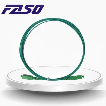 FASO 50 Шт 4-Метровый Однорежимный Шнур SC/APC-SC/APC G657A2 Simplex Диаметром 1,6 мм Зеленого Цвета Для Волоконно-оптического Тракта Для Франции