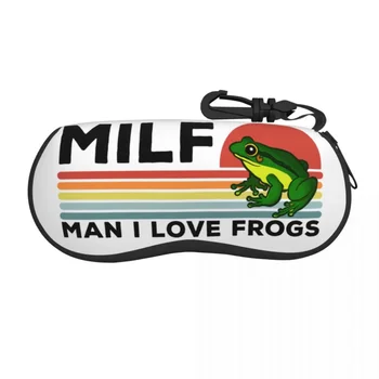 Milf Man, я люблю очки Frogs, женщины, мужчины, милые очки, коробка для солнцезащитных очков, чехол