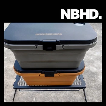 Nbhd коробка для кемпинга коробка для хранения маленькая настольная доска портативный черный стиль корзина для хранения для пикника кемпинг путешествия