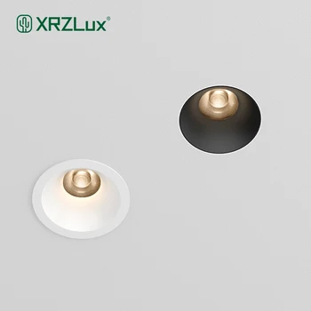 XRZLux LED Mini Spot Light 55 мм Размер Выреза Встраиваемые Антибликовые COB Светодиодные Светильники CRI97 Алюминий 8 Вт 10 Вт Потолочный Прожектор