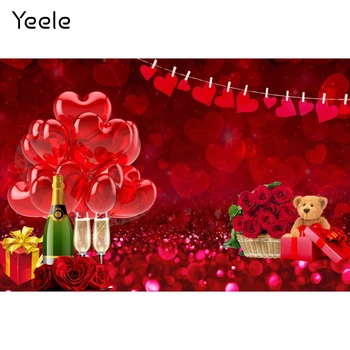 Yeele День святого Валентина 14 февраля розовые пятна воздушный шар фотография фон фото студия декора фото фон фотосессия