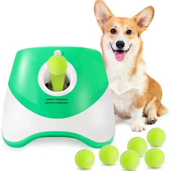 Автоматический пускатель собачьих мячей Интерактивные игрушки для собак малого и среднего размера для помещений и улицы USB Аккумуляторная батарея
