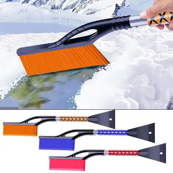 Автомобильная щетка для уборки снега и льда, автомобильная лопата для уборки снега от царапин с длинной нескользящей ручкой, инструмент для уборки снега для седанов-внедорожников