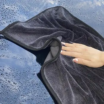 Автомобильное полотенце из микрофибры, сохраняющее цвет, автомобильное полотенце, Суперабсорбирующее полотенце для автомойки из микрофибры, Быстросохнущее, Утолщенное, мягкое для автомобиля