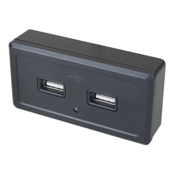 Автомобильный Двойной черный ABS USB-порт 3.1A с разъемом 12V 24V LED для автомобильного прицепа RVS