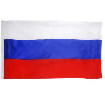 Большой Национальный флаг России Российский баннер 150 * 90 см/5 * 3 фута проушины для подвешивания