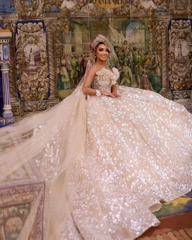 Великолепные свадебные бальные платья принцессы с аппликацией и стразами Свадебные платья на заказ Vestidos De Novia