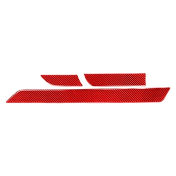 Декоративная планка центральной консоли из углеродного волокна для Toyota Tundra- 2014-2021 (красный)