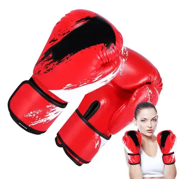 Детские боксерские перчатки из искусственной кожи, Дышащая Боксерская груша для ММА, Перчатки для кикбоксинга, Тренировочные перчатки для каратэ Муай Тай