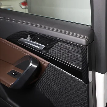 Для BMW X1 U11 2023 2024 Аксессуары для отделки Внутренней Дверной ручки автомобиля - ABS Углеродное волокно