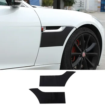 Для Jaguar F-TYPE 2013-2022 ПВХ Черная отделка бокового крыла автомобиля Виниловая пленка Наклейки автомобильные аксессуары
