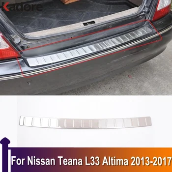 Для Nissan Teana L33 Altima 2013 2014 2015 2016 2017 Наружный защитный кожух заднего бампера, Защитная пластина, Аксессуары для стримера на пороге багажника
