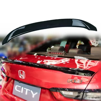 Для спойлера Honda City RS 2020 2021 2022, украшения заднего крыла автомобиля, АБС-пластик, Неокрашенная грунтовка, задний спойлер багажника