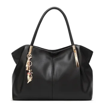 Женские кожаные сумки большой емкости, дизайнерские сумки через плечо, новая модная женская сумка с ручкой сверху, новинка 2023 года