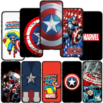 Защитный чехол Marvel Captain America для Телефона Xiaomi Redmi Note 11 10 9 8 Pro 9S 10S 11S 9A 9C NFC 9T 10A 10C 8A Чехол