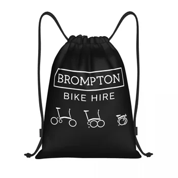 Изготовленный на заказ рюкзак Bromptons Bike на шнурке, сумки для мужчин и женщин, Легкий Спортивный рюкзак для спортзала, сумки для покупок