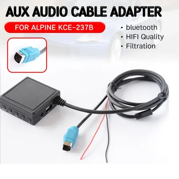 кабель-адаптер Bluetooth Aux-приемника с USB, микрофоном, громкой связью, аудиоинтерфейсом Hifi для Alpine 2009 + CDE-W203Ri для KCE-237B