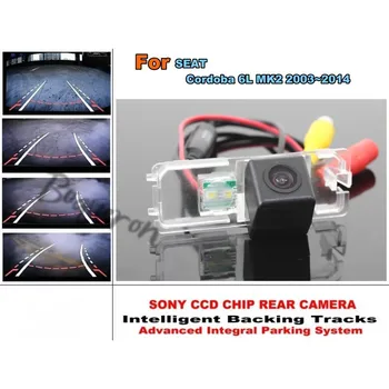 Камера Smart Tracks с Чипом/Для SEAT Cordoba 6K 6L 1999-2014 HD CCD Интеллектуальная Динамическая Парковочная Камера Заднего Вида