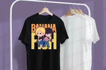 Классическая футболка Banana Fish, банановая рыба, пепельная рысь, аниме, эйдзи окумура, манга, длинные рукава