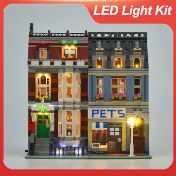 Комплект светодиодных ламп для зоомагазина, совместимый с 10218 детскими развивающими игрушками, рождественский подарок на день рождения (включено только освещение)