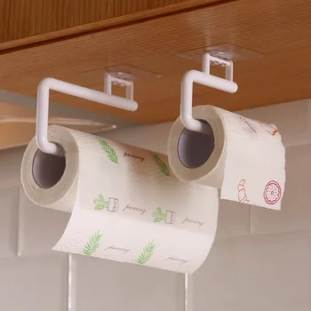 Кухонный держатель салфеток Подвесной Держатель туалетной бумаги в рулоне Вешалка для полотенец Кухонный Шкафчик для ванной Комнаты Дверной Крючок Держатель Органайзер