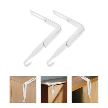 Металлические крючки для шкафов для верхней одежды Регулируемая перегородка над Дверью Вешалка на стене для хранения