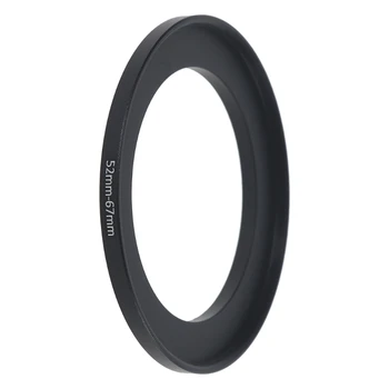 Металлические Повышающие кольца Алюминиевый Универсальный адаптер для объектива Фильтр с фильтром от 52 мм до 67 мм