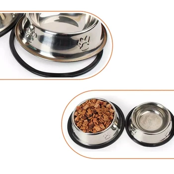 Миска для собак премиум-класса из нержавеющей стали для воды и корма для собак - прочная и гигиеничная миска для кормления домашних животных