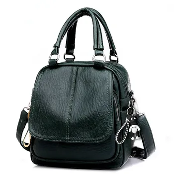 Многофункциональный женский рюкзак 2023 Новый студенческий школьный ранец Портативная дорожная сумка большой емкости из искусственной кожи