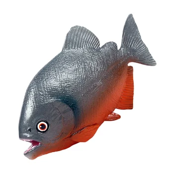 Модель искусственной рыбы Свирепая Пиранья Игрушечная рыбная фабрика Имитация искусственной рыбы Орнамент Пластиковая фигурка Детское познавательное питание
