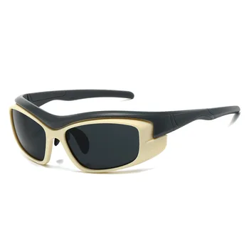 Модные Брендовые дизайнерские Солнцезащитные очки, Женские Для мужчин, Квадратные Солнцезащитные очки, Винтажные Роскошные очки для верховой езды в стиле Панк, Защитные очки для очков, Оттенки линз