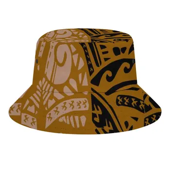 Мужские и женские шляпы шляпы с художественным принтом Полинезийские изготовленные на заказ шляпы рыбака для взрослых Оптом Шляпы для праздничных вечеринок