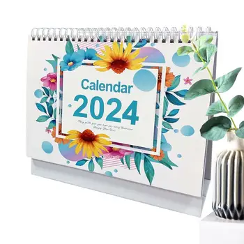 Настольный календарь 2024-2025 Английский Настольный Календарь 2024-2025 Календарь на металлической катушке 2024 Настольный Календарь с Обратным отсчетом 365 Дней Настольный Календарь