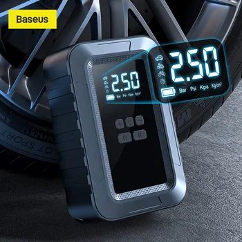 Новые автомобильные воздушные насосы Baseus, Беспроводной портативный автомобильный воздушный компрессор для шин, накачка для мотоциклов, накачка велосипедных шин.