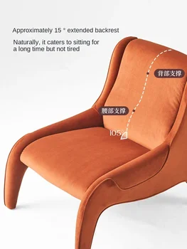 Одноместное кресло Xl в стиле ретро, фланелевый диван Master Pony