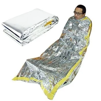Открытый портативный аварийный спальный мешок для путешествий, кемпинга, теплоизоляция, одеяло для оказания первой помощи при выживании