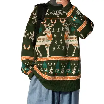 Отличный Свитер Снежинка Красочный Пуловер Мягкий Рождественский Свитер Рождественский Свитер С Круглым Вырезом