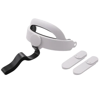 Повязка на голову виртуальной реальности для Oculus Quest 2, замена элитного ремешка Регулируемая заводная ручка Нескользящий ремешок на голову Аксессуары для виртуальной реальности