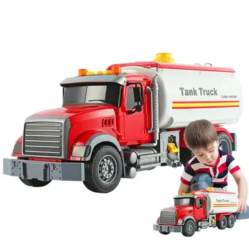 Пожарная спасательная машина, игрушечные звуковые и легкие грузовики, игрушки для мальчиков, грузовики, игрушки для мальчиков, пожарная машина для малышей, резервуар для воды для грузовика, инерционный