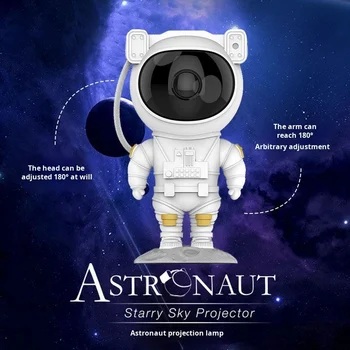 Проекционный светильник в форме ромба Astronaut Астронавт Ночник Проекционный светильник звездной ночи