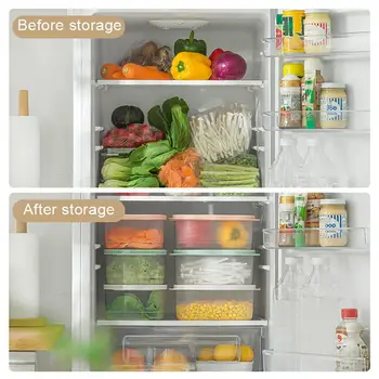 Прочный ящик для хранения продуктов; Вместительный холодильник; Ящик для хранения овощей и фруктов со съемной сливной корзиной; Пылезащитная крышка;