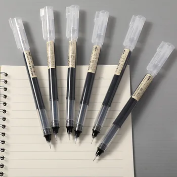 Прямая шариковая ручка с жидкостью 0,5 мм, нейтральная ручка, студенческая углеродная ручка, ручка на водной основе, прямая жидкая ручка, ручка для подписи